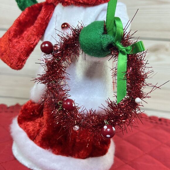 Annalee 2014 Merry Mint Mrs Santa Claus 9” Doll Christmas Wreath w/Tags - 400114 - Picture 11 of 12